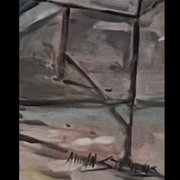 Tuscany Terrace by Allayn Stevens - Beautifully Custom Framed 9”x9” Square Print - Picture 5 of 6